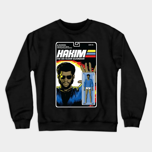 Hakim-Action Figure Crewneck Sweatshirt by BlackActionTeesOnDemand